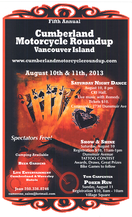 5th Annual Cumberland Motorcycle Roundup in Vancouver Island 2013