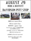 Davidson Pitt Stop Ride and Buffet 2010