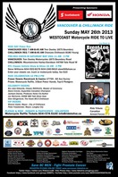 Westcoast Motorcycle Ride to Live 2013