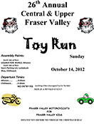 26th Annual Central and Upper Fraser Valley Toy Run 2012