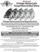 9th Annual Vintage Motorcycle Swap Meet and Bike Show 2012